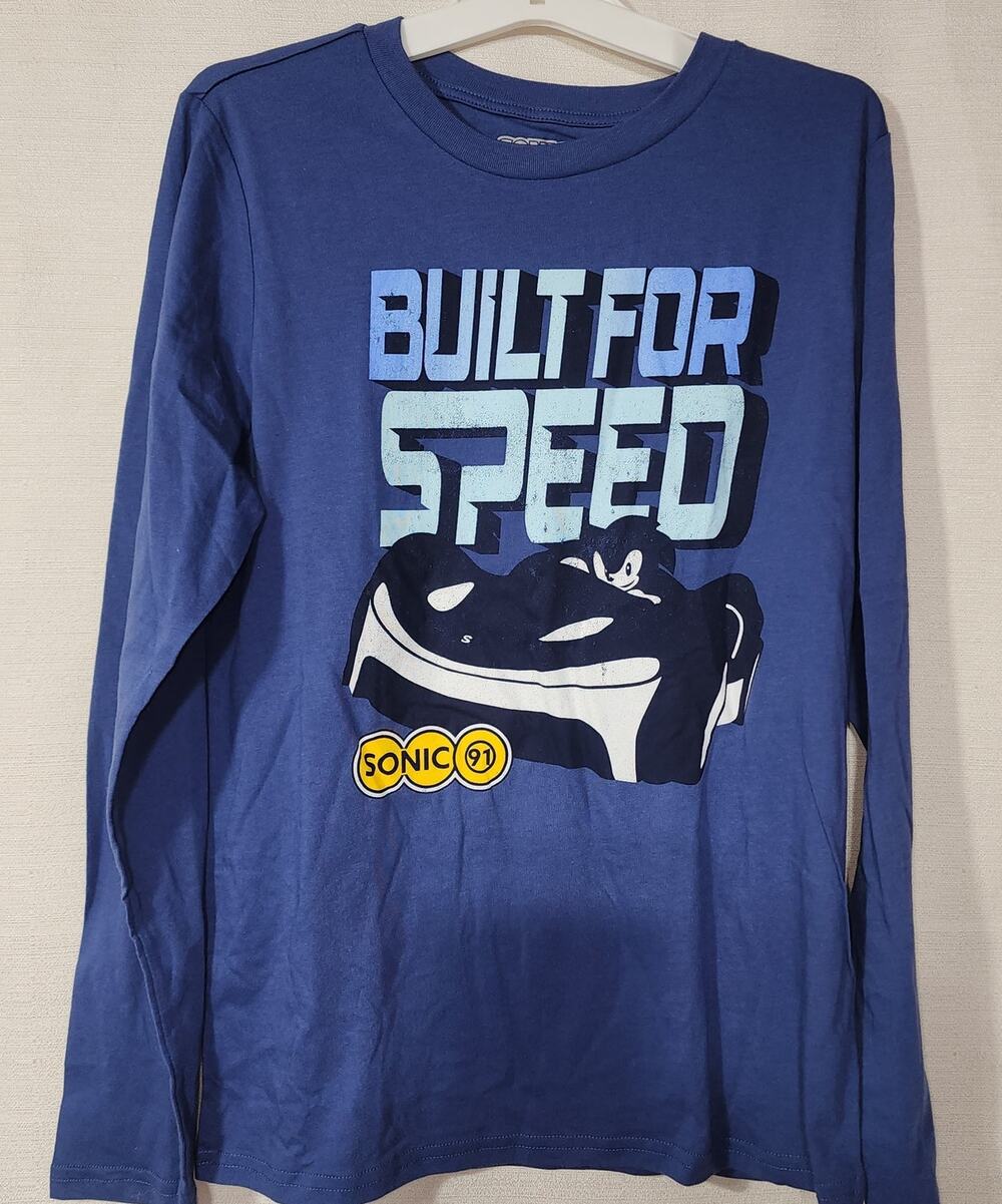 Sonic ''Built for speed'' Kids long sleeve shirt XL